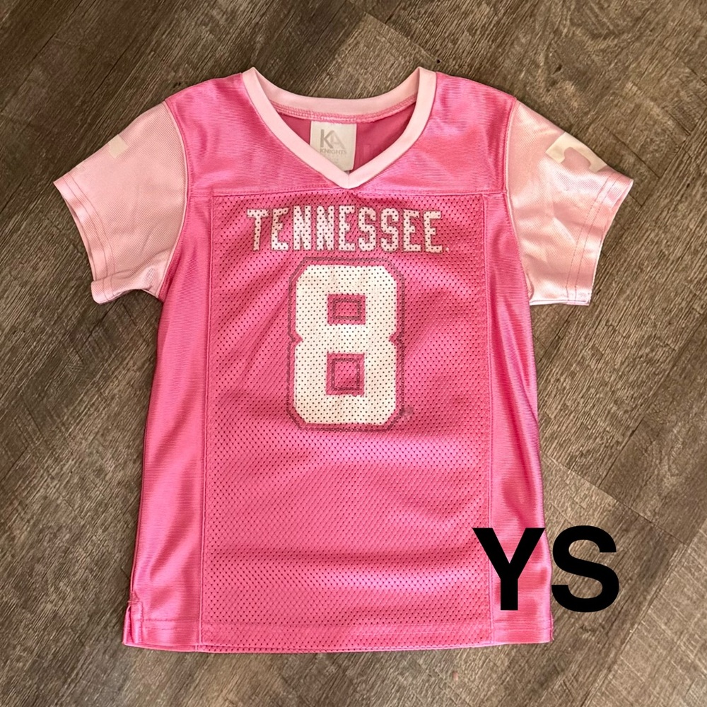 Pink Tennessee Girls' Football Jersey Top